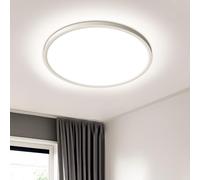 EASY EAGLE Plafoniera LED Soffitto 36W 4000K 3240LM, Pannello Lampada da Soffitto Rotonda IP44 Lampadario Moderna per Camera Cucina Bagno Garage Ultra Sottile Ø30x2.4cm