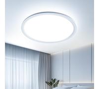 EASY EAGLE Plafoniera LED Soffitto 40 CM: Pannello Lampada da Soffitto 6500K, Lampadario LED Soffitto Moderna per Camera Cucina Bagno Garage Ultra Sottile, 48W, Bianco