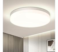 EASY EAGLE Plafoniera LED Soffitto 48W, Lampada da Soffitto LED 4000K 4800LM Plafoniera Bagno Rotonda Ø30CM Plafoniere da Ufficio Luce Soffitto per Camera da Letto, Cucina, Soggiorno, Balcone