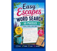 Easy Escapes Word Search: Relax Focus Have Fun