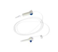 Easy FLOW IS - Set di infusione sterile con camera contagocce flessibile 4,5 cm, filtro antibatterico e attacco universale Luer-Lock