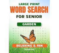 Easy Garden Word Search for Seniors: Large Print Puzzle Book
