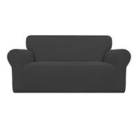 Easy-Going Copridivano elasticizzato oversize Loveseat 1 pezzo, protezione per mobili e divano, morbido con fondo elastico, per bambini, in poliestere, spandex, tessuto jacquard, a quadretti piccoli,