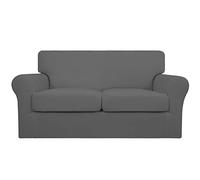 Easy-Going Copridivano morbido elasticizzato 3 pezzi per cani - Fodera per divano lavabile per 2 Separate Cushion Couch - Protezione elastica per mobili per animali domestici per bambini, (lettino