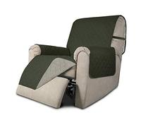 Easy-Going Copridivano reclinabile, reversibile, impermeabile, con cinghie elastiche, per animali domestici, bambini, cani, gatti (reclinabile, verde militare/beige)