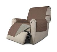 Easy-Going Copridivano reclinabile reversibile, impermeabile, con cinghie elastiche, per animali domestici, bambini, cani, gatti (reclinabile 45,7-51 cm, marrone/beige)