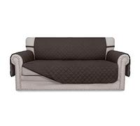Easy-Going Copridivano reversibile, con 2 cuscini, protezione per mobili, con cinghie elastiche, per animali domestici, bambini, cani e gatti (divano letto oversize, cioccolato/cioccolato)