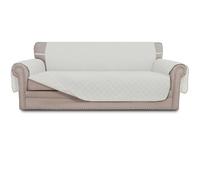 Easy-Going Copridivano reversibile, impermeabile, con aste in schiuma, cinghie elastiche, protezione per mobili per animali domestici, bambini, cani e gatti (divano, avorio/avorio)
