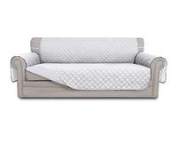 Easy-Going Copridivano reversibile oversize, impermeabile, con bastoncini in schiuma, cinghie elastiche, protezione per mobili per animali domestici e cani (divano oversize, bianco/bianco)