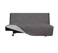 Easy-Going Futon - Copridivano reversibile senza braccioli, protezione per mobili e divani, resistente all'acqua, per bambini, cani, gatti (Futon, grigio/grigio chiaro)