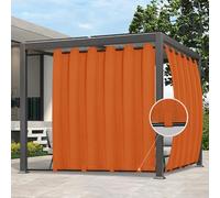 Easy-Going Tende da esterno, impermeabili, antivento, resistenti alle intemperie, per cortili, pergole e gazebi, con occhielli superiori e passanti inferiori, 1 pannello, 279 x 274 cm, arancione