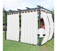 Easy-Going Tende da patio staccabili, con passanti superiori, antivento, resistenti alle intemperie, per cabana, veranda, pergola e gazebo, 2 pannelli, 137 x 213 cm (larghezza x lunghezza), colore