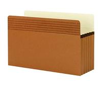 Easy Grip Pockets, Legal, 5-1/4' Exp., 10/Box, RedRope, Sold as 1 Box