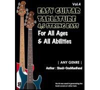 Easy Guitar Tablature for 4, 5 String Bass: Volume 4