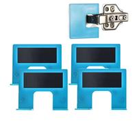 Easy Hinge Mate, Maschera for Cerniera for Stipite Della Porta, Strumento Di Installazione E Fissaggio Con Retro Magnetico, Guida Precisa E Regolabile for Il Taglio Delle Cerniere(4pcs)