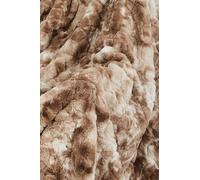 EASY HOME Plaid in Simil pelliccia, Coperta Calda e Super Morbida in Ecopelliccia, 160x200 cm, Coperta Invernale Letto Matrimoniale, Fronte in Ecopelliccia, Retro in Sherpa, Super Soffice (Marrone)