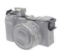 Easy Hood - Adattatore doppio per slitta fredda, prolunga microfono Easy Hood per fotocamera Sony Alpha A6400 ILCE-6400, accessorio per riprese video vlogging