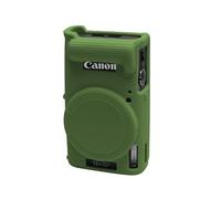 Easy Hood Custodia per Fotocamera Canon Powershot Ixy 650/Elph 360, in Morbido Silicone con CopriobiettIVo Rimovibile, Sottile, Antigraffio, Custodia ProtettIVa per Il Corpo Della Fotocamera (Verde)