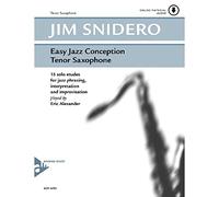Easy Jazz Conception for Tenor Saxophone - 15 solo etudes for jazz phrasing, interpretation and improvisation - saxophone in Bb - method with CD - [Language: English & German] - (ADV 14761)