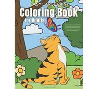 Easy Large Print Coloring Book for Adults (Tascabile)