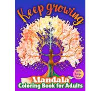 Easy Large Print Mandala Coloring Book for Adults: Stress-Relieving Tree Mandalas for Peaceful Coloring