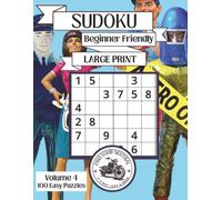 Easy Large Print Sudoku Puzzle Book: 100 Puzzles | American Giants | Muffler Men | Beginner Friendly | One Per Page | Solutions Included