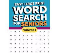 Easy Large Print Word Search for Seniors: Relaxing Anti-Eye Strain Wordsearch Book for Adults