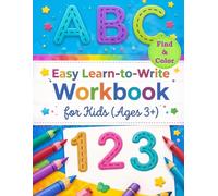 Easy Learn-to-Write Workbook for Kids: Tracing Letters, Numbers, and Shapes for Ages 3+: A Fun Tracing Workbook with Lines, Shapes, Alphabet, and ... Activities for Better Focus and Learning