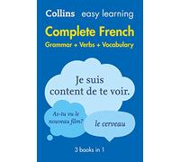 Easy Learning French Complete Grammar, Verbs and Vocabulary (3 books (Tascabile)