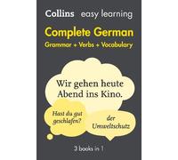 Easy Learning German Complete Grammar, Verbs and Vocabulary (3 books (Tascabile)