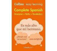 Easy Learning Spanish Complete Grammar, Verbs and Vocabulary (3 book (Tascabile)