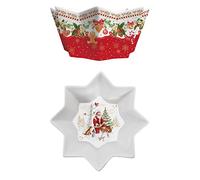 Easy Life Confezione da 1 ciotola a stella, D20 cm, in porcellana