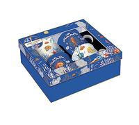 Easy Life Confezione da 4 tazze da 30 cl in porcellana fine