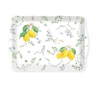 EASY LIFE Fleurs et Citrons Vassoio Floreale 33x22cm Melamina