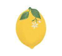 EASY LIFE Fleurs et Citrons Vassoio Limone 25x18,5cm Porcellana