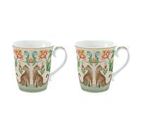 EASY LIFE Jungle Vibes Set 2 Pezzi Tazze Mug 300ml Porcellana