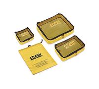 EASY LIFE KIT | Organizer per Valigia 4 Pezzi Custodie Organizer Valigia 3 Dimensioni S-M-L Adatto per Vestiti e Articoli vari e Cosmetici più Borsa porta Scarpe con patta in rete - Yellow