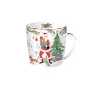 Easy Life MUG 35CL IN PORCELLANA IN SCATOLA DI METALLO JOYFUL SANTA