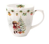 EASY LIFE Nostaligc Christmas Tazza Caffè Mug 370ml Porcellana Tavola di Natale