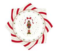 Easy Life Nutcracker Twist Piatto Torta da Portata 32cm Porcellana Tavola di Natale