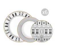 Easy Life Palazzo Servizio Piatti 18 Pezzi, per 6 Persone - Official