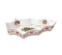 EASY LIFE Piatto di natale abete in porcellana Christmas Tale 28.5x21.5 cm