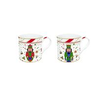 Easy Life Set 2 tazze mug in porcellana "Nutcracker Twist" 300 ml