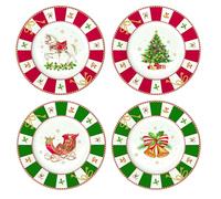 EASY LIFE Set 4 piatti da dessert di natale Christmas Tale D19 cm