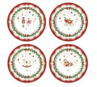 EASY LIFE SET 4 PIATTINI DESSERT NATALIZI 19 CM - MAGIE DE NOEL