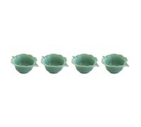 EASY LIFE Set di 4 ciotole da 10,5 x 8 cm, in porcellana, colore: verde chiaro