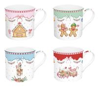 Easy Life SWEC0179 - Set di 4 tazze Sweet Christmas da 300 ml