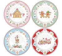 Easy Life SWEC3116 - Set di 4 piatti Sweet Christmas da 19 cm
