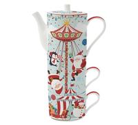 EASY LIFE Teiera con 2 Tazze Christmas Friends