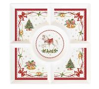 Easy Life Vassoio per aperitivo di natale "Christmas Tale" 25x25 cm